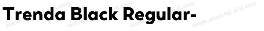 Trenda Black Regular字体转换